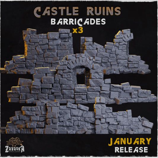 Castle Ruins Barricades - Zabavka Workshop