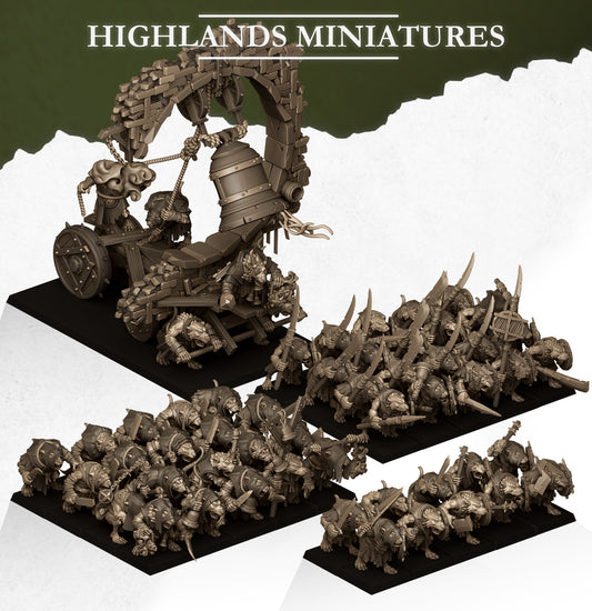 Sewer Vermin Januari 24 set - Highlands Miniatures