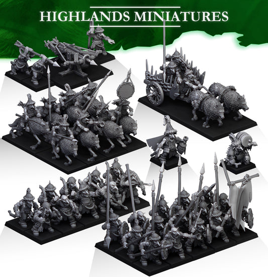 Steppe Goblins April 24 set - Highlands Miniatures