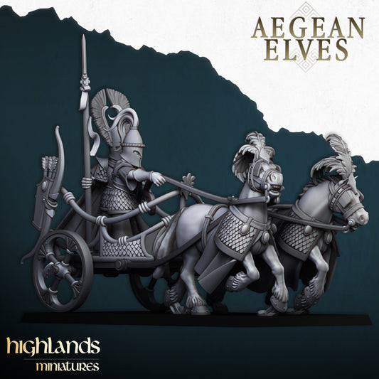 Aegean Elves Chariot- Highlands Miniatures