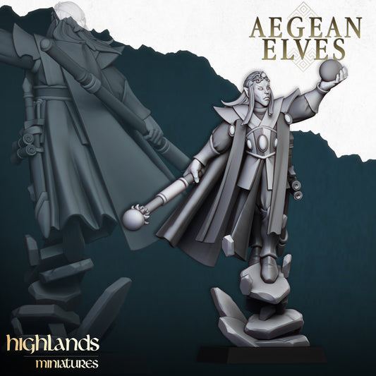 Aegean Elves Mage- Highlands Miniatures