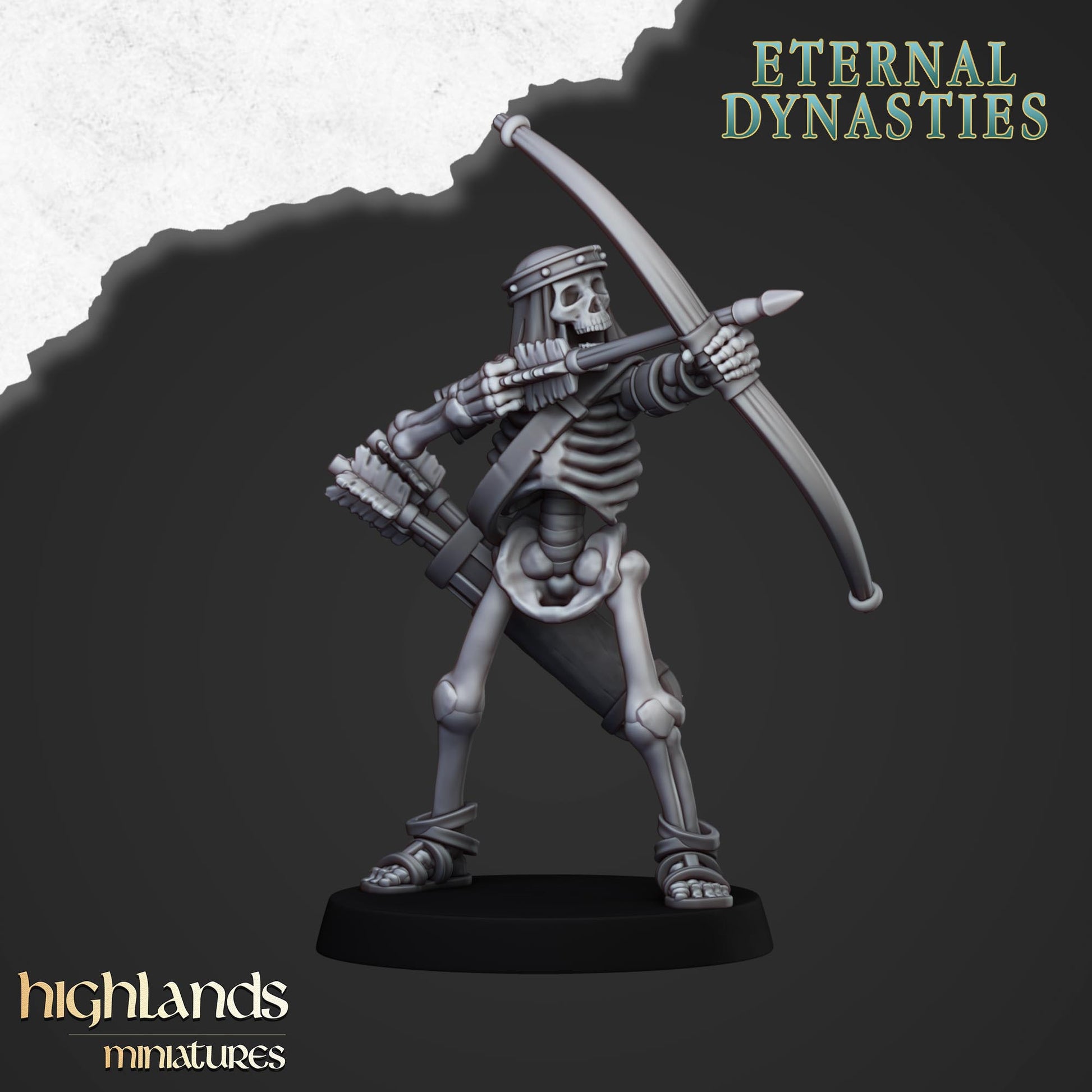 3D Printable Skeleton Warriors Unit - Highlands Miniatures by