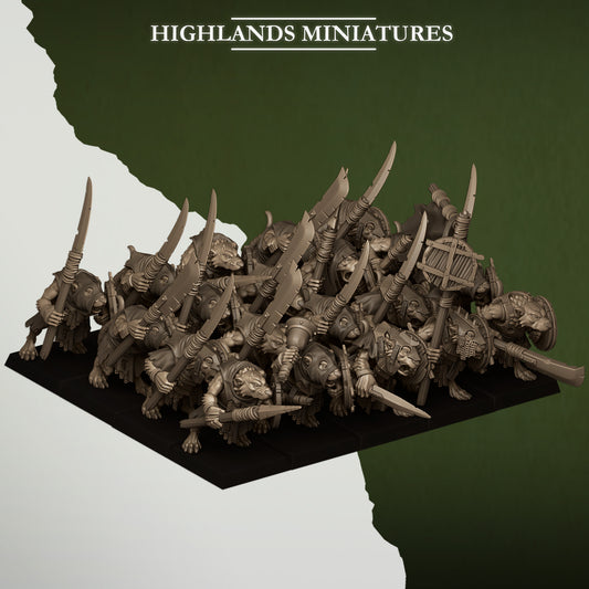 Sewer Vermin Sewer Rats - Highlands Miniatures