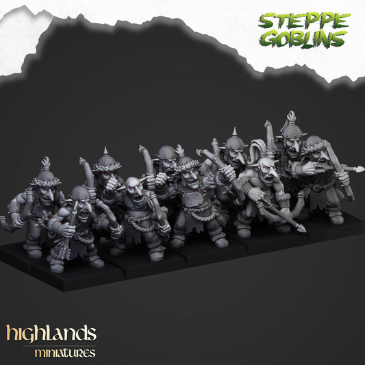 Steppe Goblins Archers 10x - Highlands Miniatures