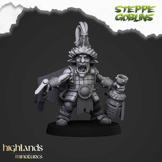 Steppe Goblin Hero - Highlands Miniatures