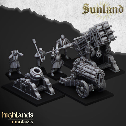 Sunland Artillery set - Highlands Miniatures