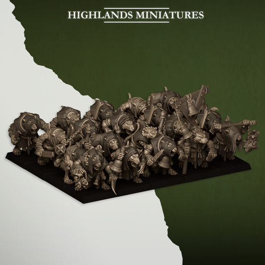 Sewer Vermin Acolytes - Highlands Miniatures