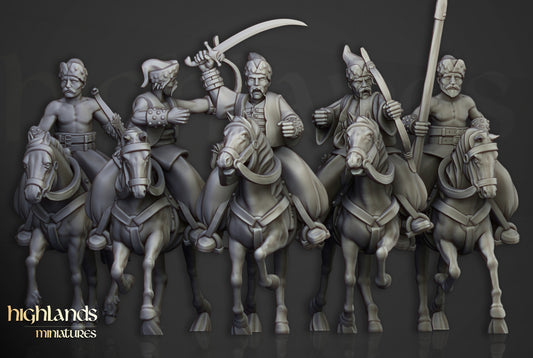 Volhynia Cossack Light Cavalry 5x - Highlands Miniatures