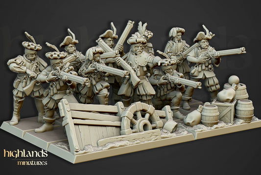 Sunland The Arquebusiers Unit 10x - Highlands Miniatures