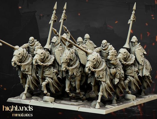 Transilvanya Undead Dark Knight Core Unit 8x - Highlands Miniatures