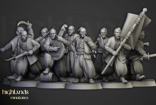 Volhynia Harbor Cossacks 10x - Highlands Miniatures