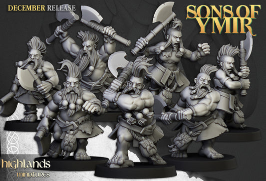 Dwarf Deathseekers 9x - Highlands Miniatures