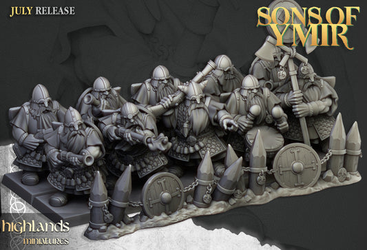 Dwarfs Marksmen Unit 10x - Highlands Miniatures